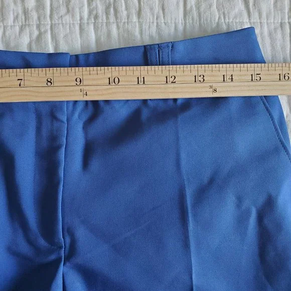 White House Black Market The 5” Smooth Stretch Short Dark Blue Quartz Si… - Picture 6 of 9